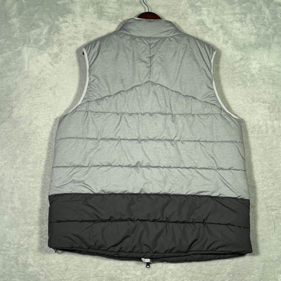 Nike Vest Mens XL Gray Puffer Sideline Hyperwarm Full Zip Running 865975-012 - Picture 10 of 11